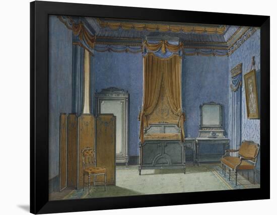 Design for a Bedroom-French School-Framed Giclee Print
