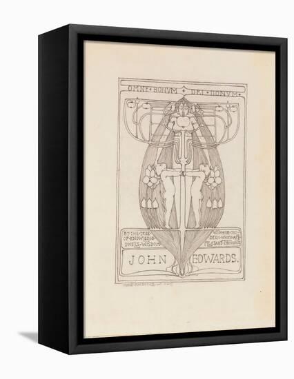 Design for a Bookplate, 1896-Margaret MacDonald-Framed Stretched Canvas