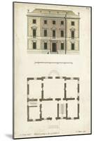 Design for a Building I-J. Addison-Mounted Art Print