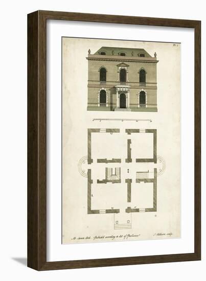 Design for a Building IV-J. Addison-Framed Art Print