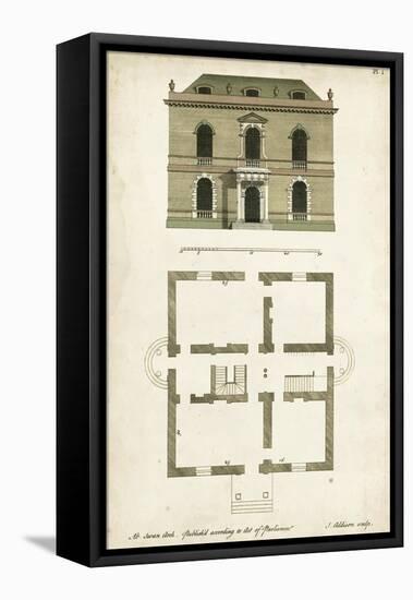 Design for a Building IV-J. Addison-Framed Stretched Canvas