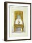 Design for a Chimney Piece, from Le Garde-Meuble, Pub. Paris, C.1890 (Colour Litho)-French School-Framed Giclee Print