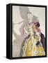 Design for a Costume of a Marquise for the Ballerina Tamara Karsavina, 1924 (Watercolour and Touche-Konstantin Andreevic Somov-Framed Stretched Canvas