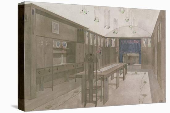 Design for a Dining Room, 1901-Charles Rennie Mackintosh-Stretched Canvas