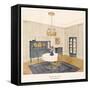 Design for a Dining Room, by Friedrich Glasser-null-Framed Stretched Canvas
