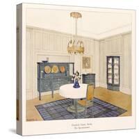 Design for a Dining Room, by Friedrich Glasser-null-Stretched Canvas