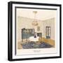 Design for a Dining Room, by Friedrich Glasser-null-Framed Giclee Print