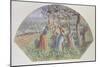 Design for a Fan: the Pea Stakers, 1890-Camille Pissarro-Mounted Giclee Print