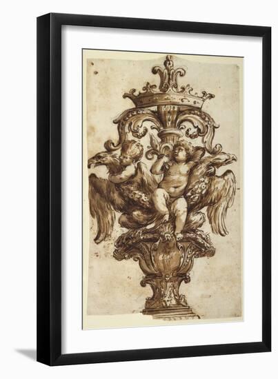 Design for a Finial of a Coach-Alessandro Algardi-Framed Giclee Print