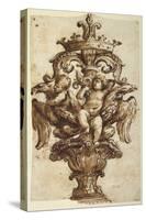 Design for a Finial of a Coach-Alessandro Algardi-Stretched Canvas