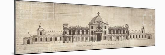 Design for a Grand Estate in the County of Northumberland-School of Padua-Mounted Art Print