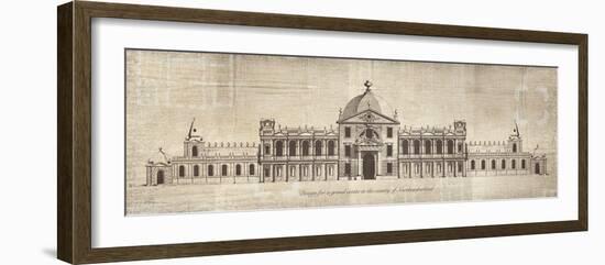 Design for a Grand Estate in the County of Oxfordshire-School of Padua-Framed Art Print