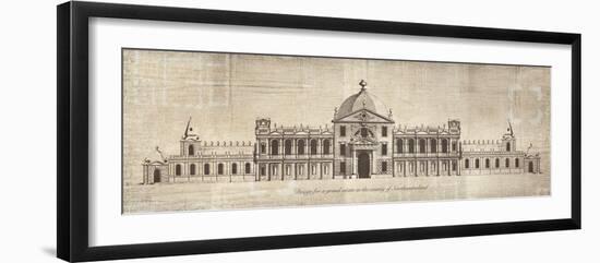 Design for a Grand Estate in the County of Oxfordshire-School of Padua-Framed Art Print