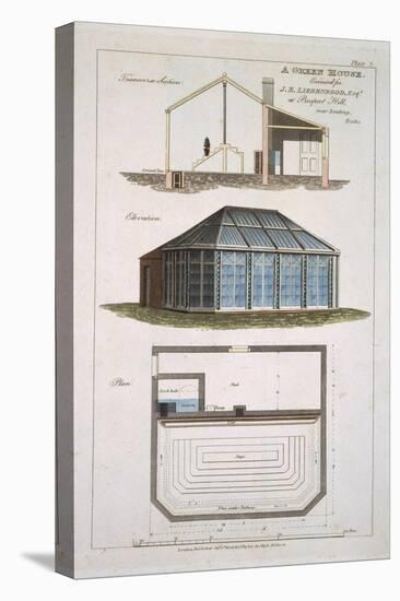 Design For a Green House Executed For J. E Liebenrood at Prospect Hill-null-Stretched Canvas