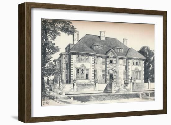 Design for a House at Hampstead by C. H. B. Quennell, C1913-null-Framed Giclee Print