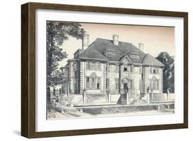 Design for a House at Hampstead by C. H. B. Quennell, C1913-null-Framed Giclee Print