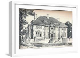 Design for a House at Hampstead by C. H. B. Quennell, C1913-null-Framed Giclee Print