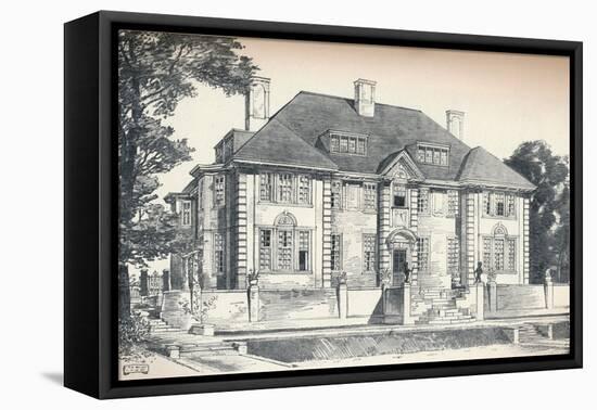 Design for a House at Hampstead by C. H. B. Quennell, C1913-null-Framed Stretched Canvas