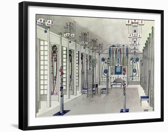 Design for a Music Room with Panels by Margaret Macdonald Mackintosh 1901-Charles Rennie Mackintosh-Framed Giclee Print