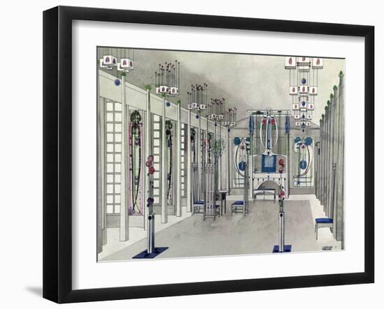 Design for a Music Room with Panels by Margaret Macdonald Mackintosh 1901-Charles Rennie Mackintosh-Framed Giclee Print