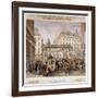 Design for a New Footbridge at the Crossing Ludgate Hill and Fleet Street, City of London, 1862-null-Framed Giclee Print