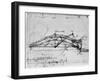 Design for a Parabolic Swing Bridge, 1480-1490-Leonardo da Vinci-Framed Giclee Print