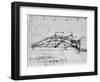 Design for a Parabolic Swing Bridge, 1480-1490-Leonardo da Vinci-Framed Giclee Print