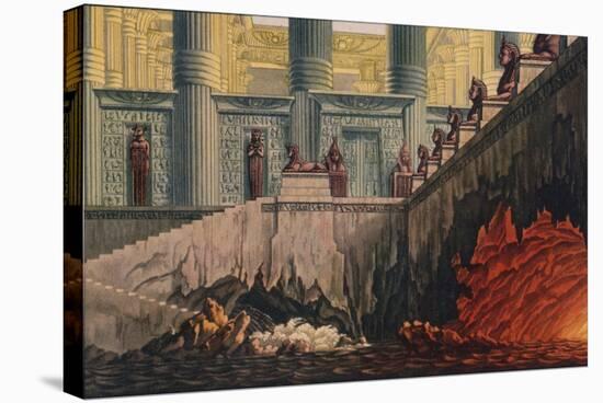 Design for a Production of Mozart's Opera 'Die Zauberflote' (The Magic Flute), 1816-Karl Friedrich Schinkel-Stretched Canvas