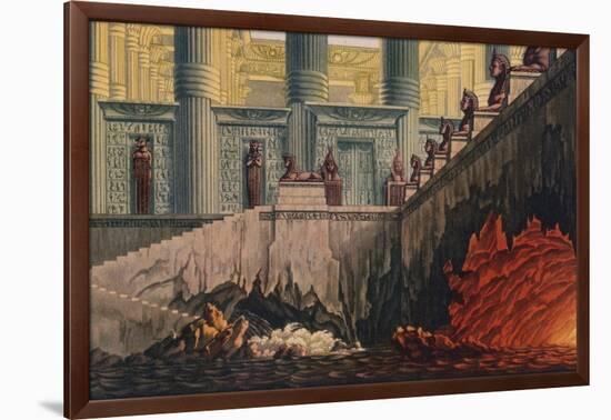 Design for a Production of Mozart's Opera 'Die Zauberflote' (The Magic Flute), 1816-Karl Friedrich Schinkel-Framed Giclee Print