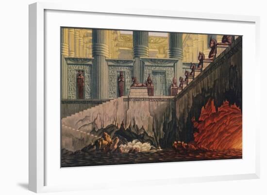 Design for a Production of Mozart's Opera 'Die Zauberflote' (The Magic Flute), 1816-Karl Friedrich Schinkel-Framed Giclee Print