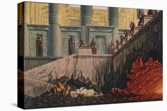 Design for a Production of Mozart's Opera 'Die Zauberflote' (The Magic Flute), 1816-Karl Friedrich Schinkel-Stretched Canvas