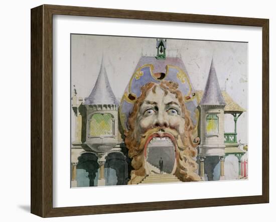 Design for a Restaurant Facade, "A Gargantua," circa 1900-Paul Dufresne-Framed Giclee Print