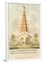 Design for a Ritualist High Church Tower and Steeple, Dedicated to Dr. Pusey and the Vicar of Bray,-George Cruikshank-Framed Giclee Print