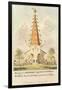 Design for a Ritualist High Church Tower and Steeple, Dedicated to Dr. Pusey and the Vicar of Bray,-George Cruikshank-Framed Giclee Print