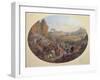 Design for a Set of Plates Depicting 'The Pilgrimage to Mecca'-Jean-Charles Develly-Framed Giclee Print