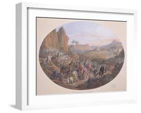 Design for a Set of Plates Depicting 'The Pilgrimage to Mecca'-Jean-Charles Develly-Framed Giclee Print