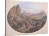 Design for a Set of Plates Depicting 'The Pilgrimage to Mecca'-Jean-Charles Develly-Stretched Canvas