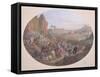 Design for a Set of Plates Depicting 'The Pilgrimage to Mecca'-Jean-Charles Develly-Framed Stretched Canvas