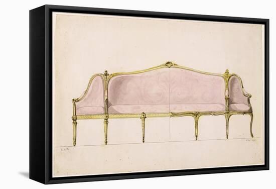 Design for a Settee-John Linnell-Framed Stretched Canvas