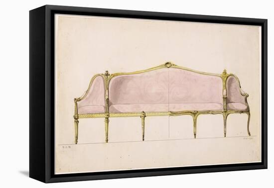 Design for a Settee-John Linnell-Framed Stretched Canvas