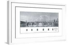 Design for a Stone Bridge-James Basire-Framed Premium Giclee Print