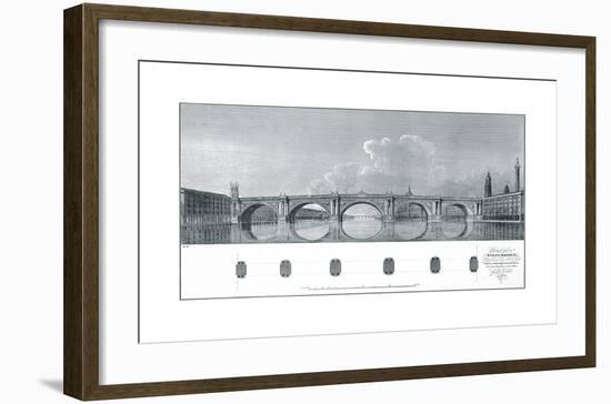 Design for a Stone Bridge-James Basire-Framed Premium Giclee Print