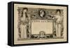 Design for a Ten-Guilder Banknote-Gustav Klimt-Framed Stretched Canvas