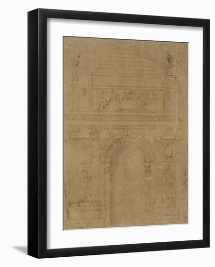 Design for a Triumphal Archway-Baccio Bandinelli-Framed Giclee Print
