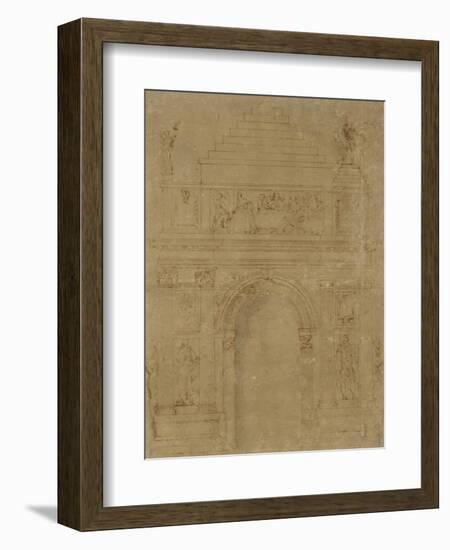 Design for a Triumphal Archway-Baccio Bandinelli-Framed Giclee Print