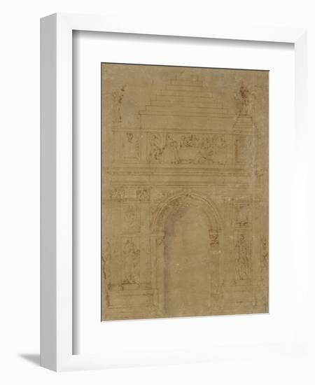 Design for a Triumphal Archway-Baccio Bandinelli-Framed Giclee Print