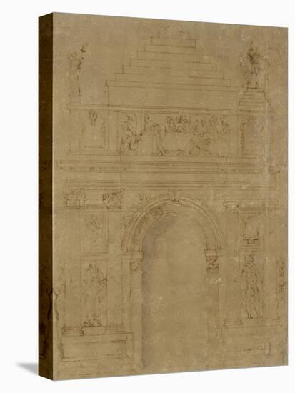 Design for a Triumphal Archway-Baccio Bandinelli-Stretched Canvas