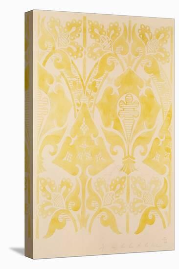 Design for a Velvet or Silk Brocatelle, 1850 (Pencil & W/C on Paper)-Augustus Welby Pugin-Stretched Canvas