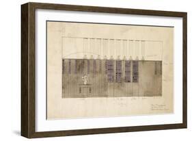 Design for a Wall, Table and Doors, for A.S. Ball, Berlin, 1905-Charles Rennie Mackintosh-Framed Giclee Print