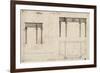 Design for a Writing Table (Pen and Ink with Grey Wash over Graphite on Wove Paper)-Thomas Chippendale-Framed Giclee Print